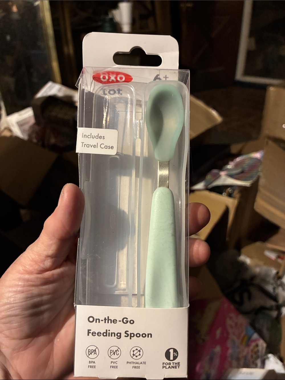 OXO Tot On-the-Go Feeding Spoon - Mint